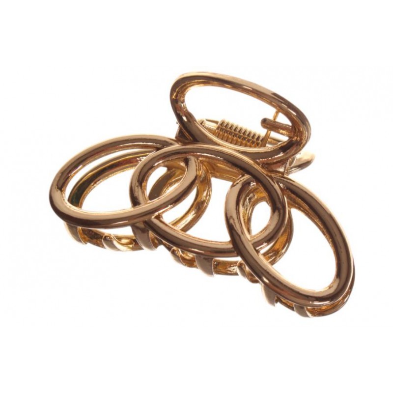 Краб для волос металлический  5см бронзовый  1-213508