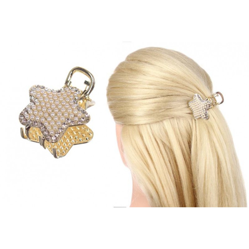 Краб для волос металлический 