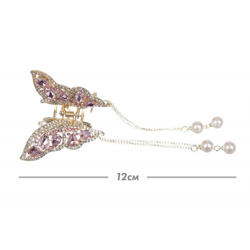 Краб для волос металлический 