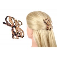 Краб для волос металлический+пластик 