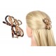Краб для волос металлический+пластик 