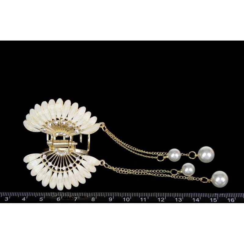 Краб для волос металлический 