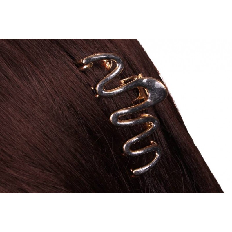 Краб для волос металлический  7см черный 1-213386