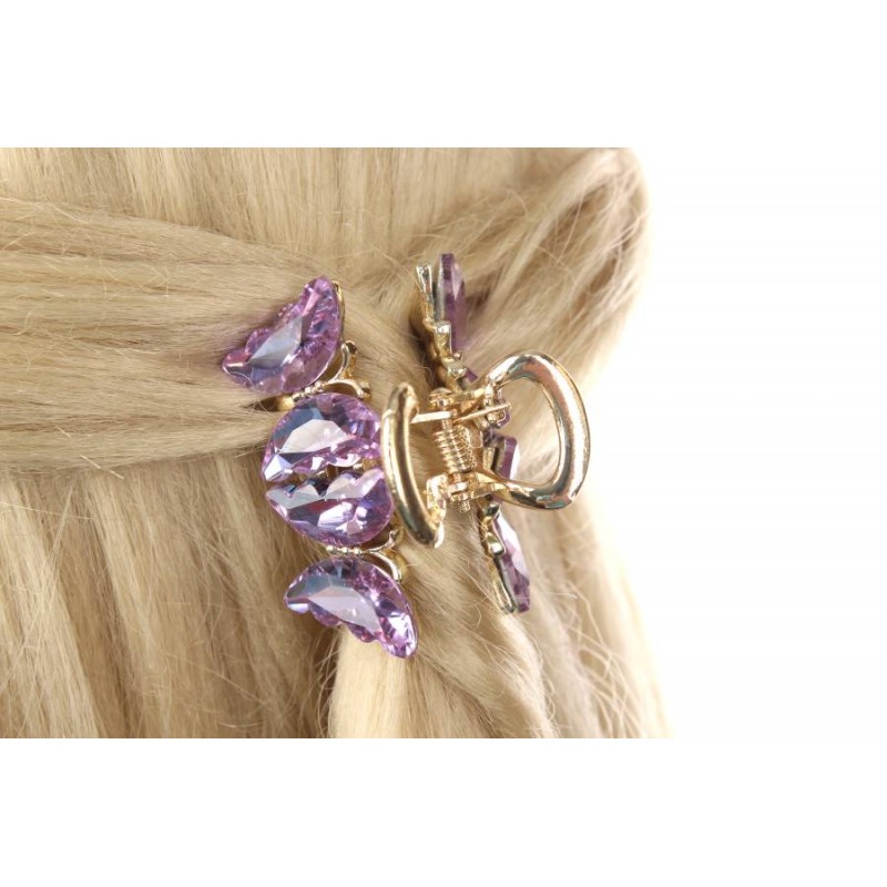 Краб для волос металлический 