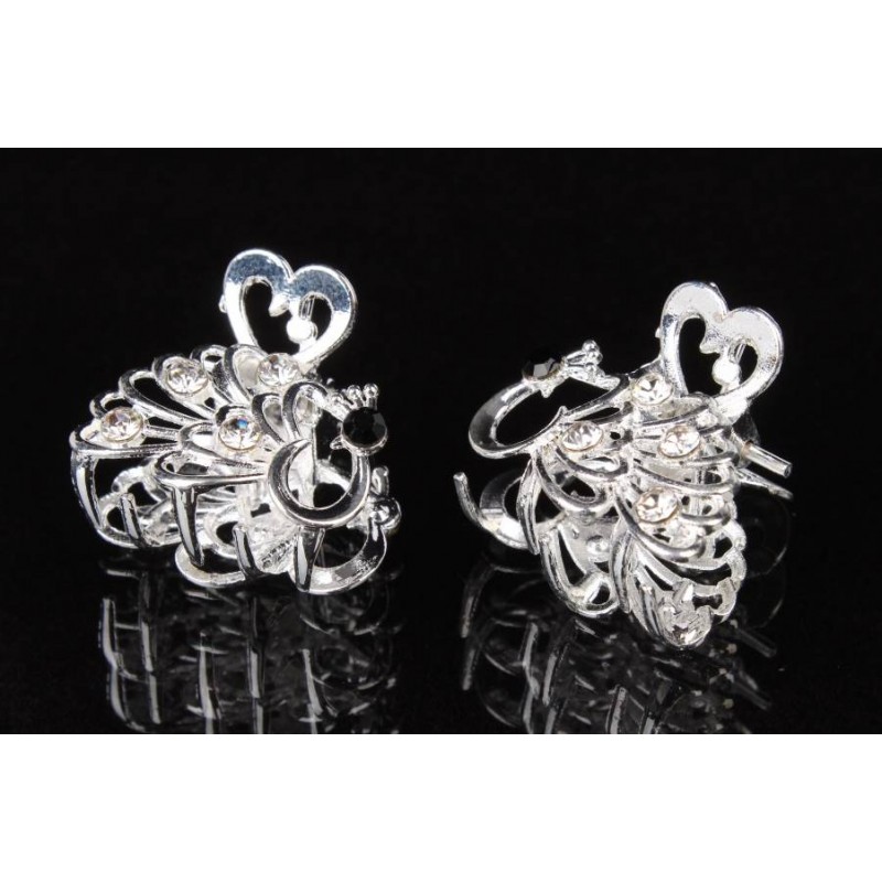 Краб металлический 2,5см серебро 1-187953