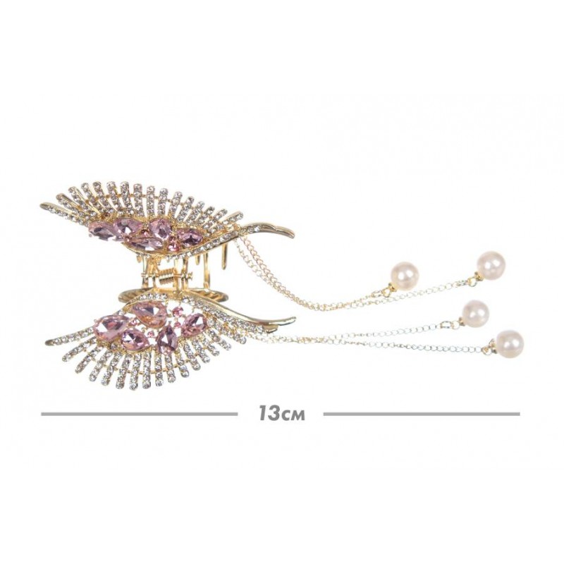 Краб для волос металлический 