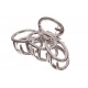 Краб для волос металлический  5см серебро 1-213515