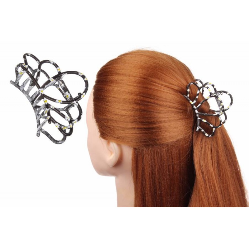 Краб для волос металлический 8см 1-186208