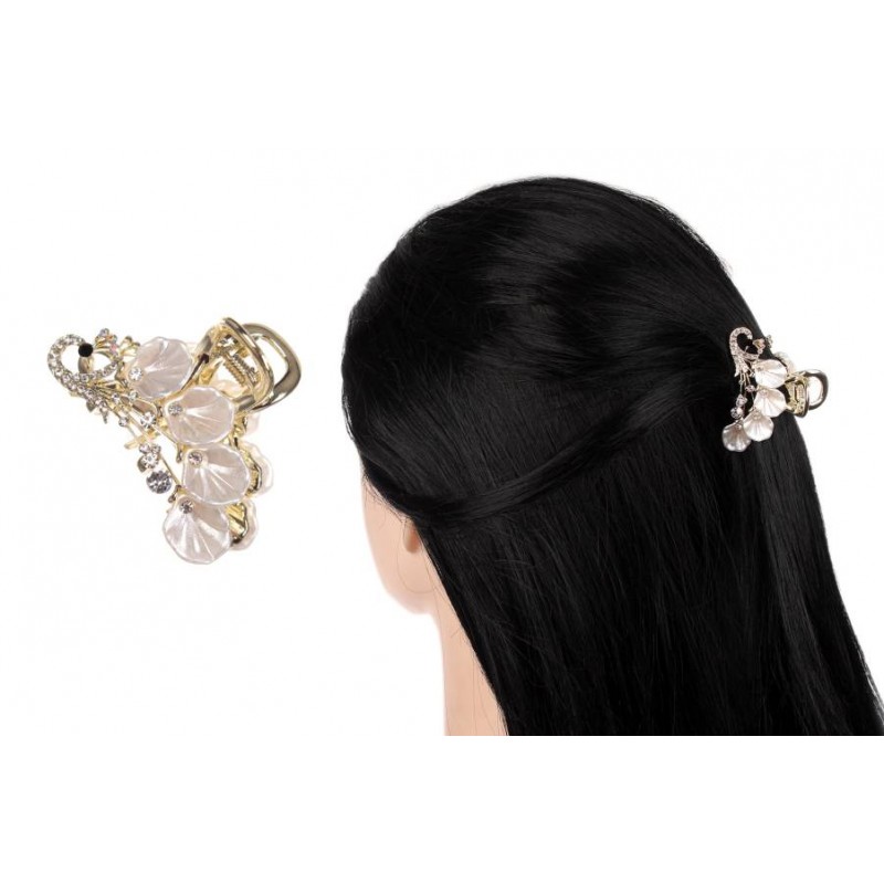 Краб для волос металлический 