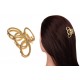 Краб для волос металлический  5см золото 1-213539
