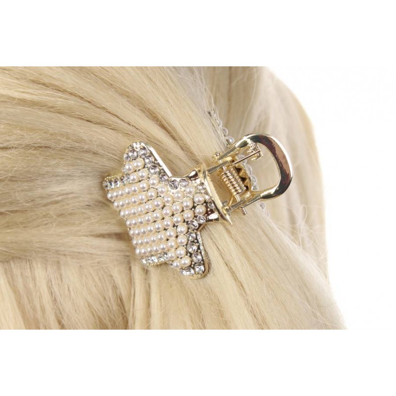 Краб для волос металлический 