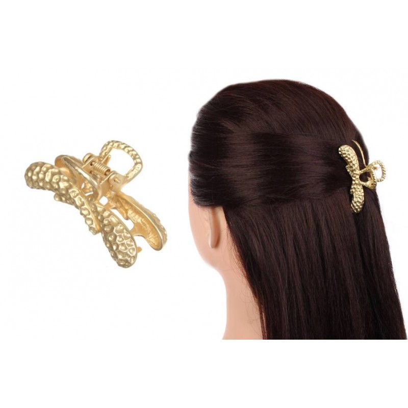 Краб для волос металлический