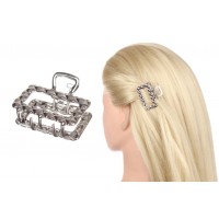 Краб металлический серебро сталь 4,5см 1-206081