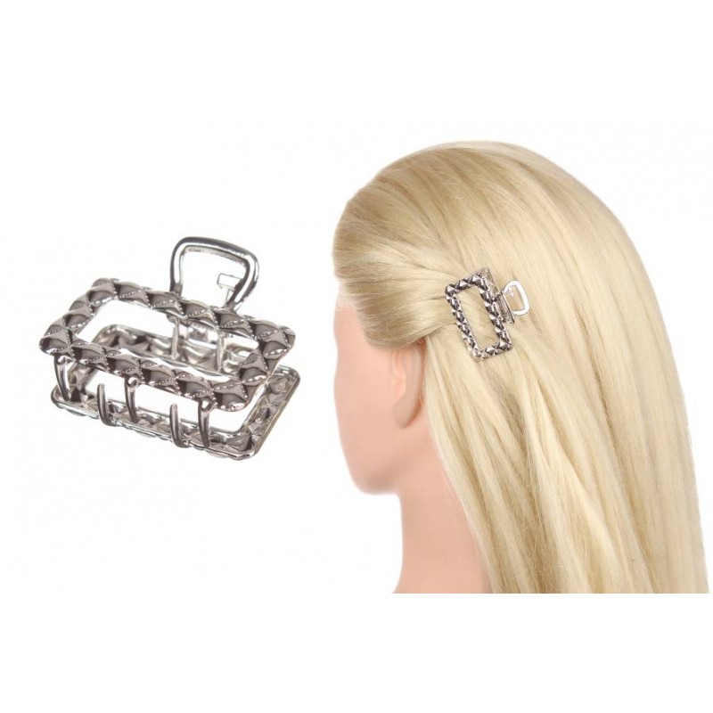 Краб металлический серебро сталь 4,5см 1-206081