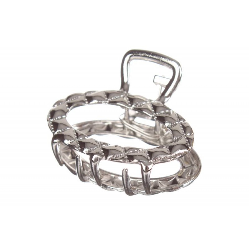 Краб металлический серебро сталь 4,5см 1-206128