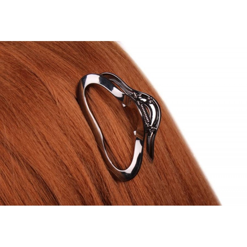 Краб для волос металлический  6см черный 1-213393