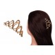 Краб для волос металлический  8см золото 1-213577