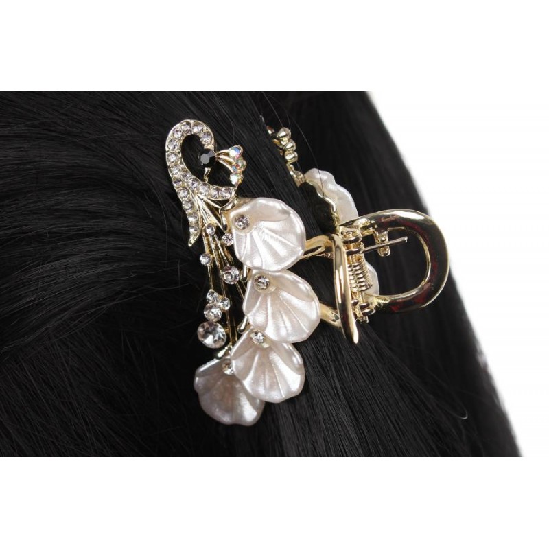 Краб для волос металлический 