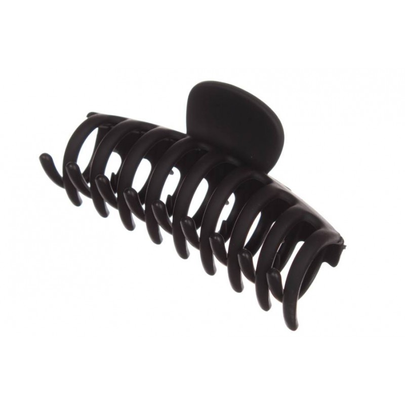 Краб для волос черный матовый 9см 1-206852