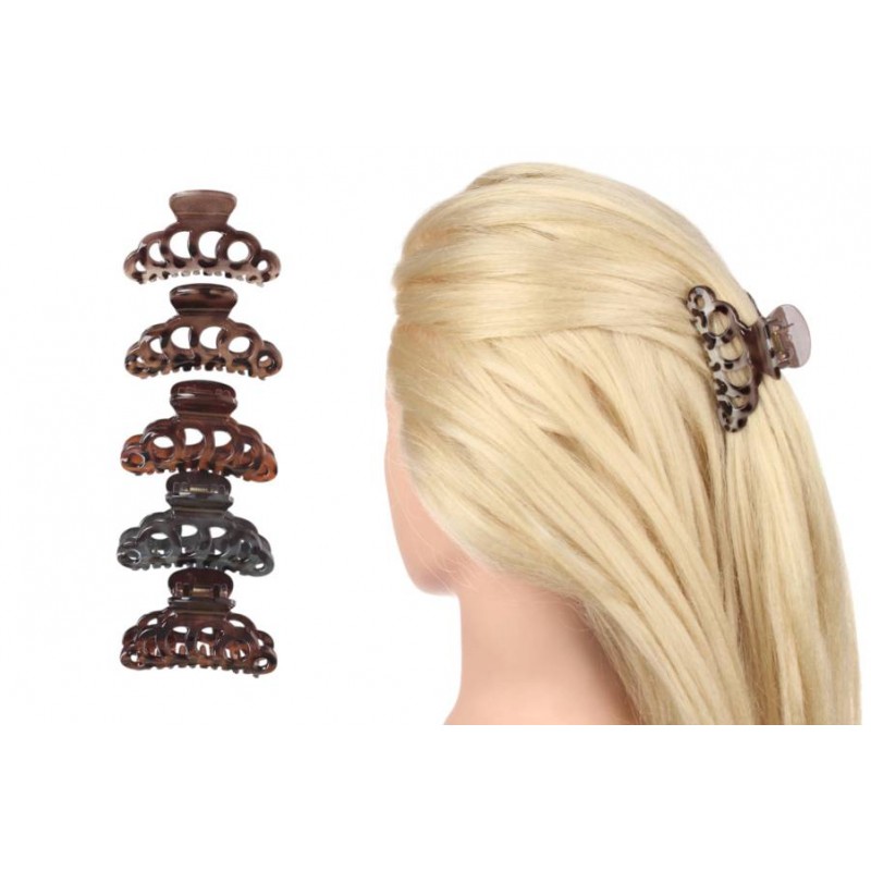 Краб для волос пластиковый 6,5см 1-215069