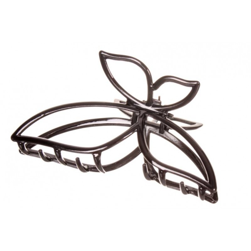 Краб для волос металлический  7,5см черный 1-213447