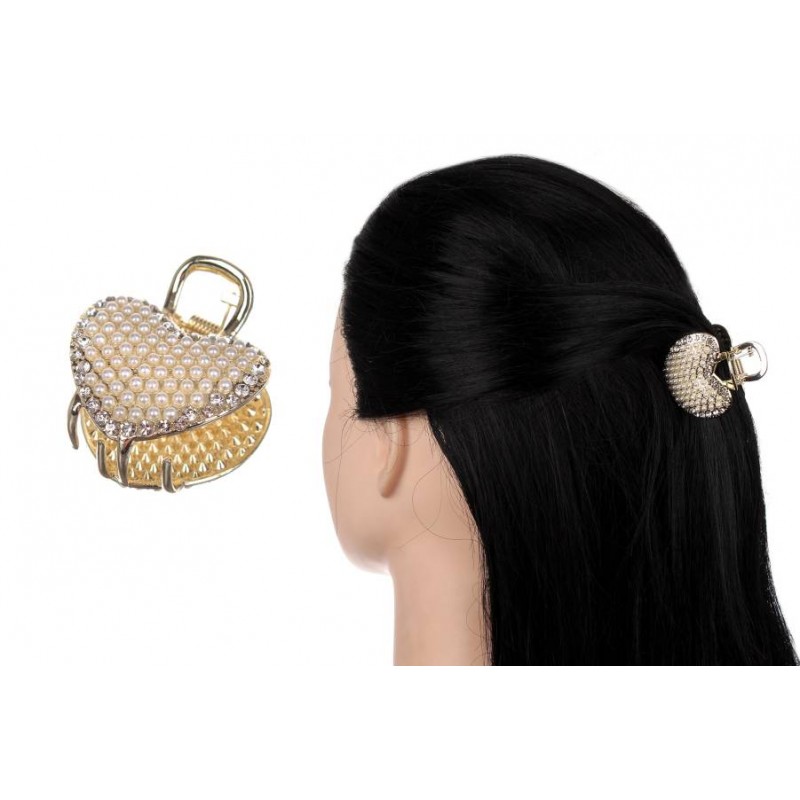 Краб для волос металлический 