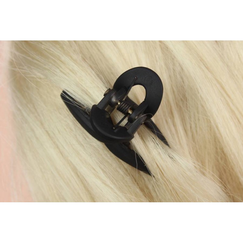 Краб для волос пластиковый черный 4см 1-203370