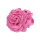 Краб для волос цветок 9см малиновый 1-205862