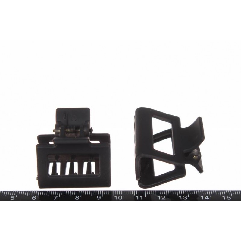 Краб для волос пластиковый черный 4см 1-203387