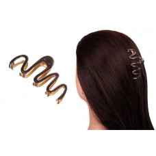 Краб для волос металлический  7см черный 1-213386