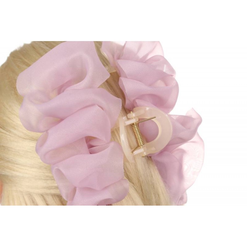 Краб для волос розовый 13см 1-206807