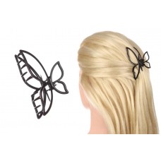 Краб для волос металлический  7,5см черный матовый 1-213461