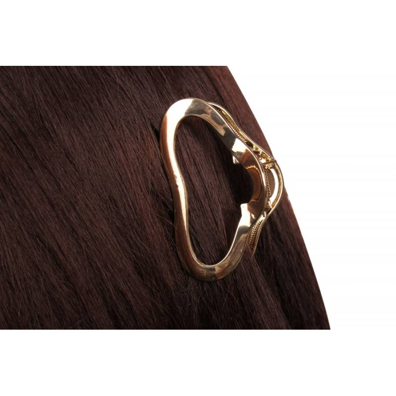 Краб для волос металлический  6см золото 1-213416