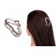 Краб для волос металлический  6см серебро 1-213423