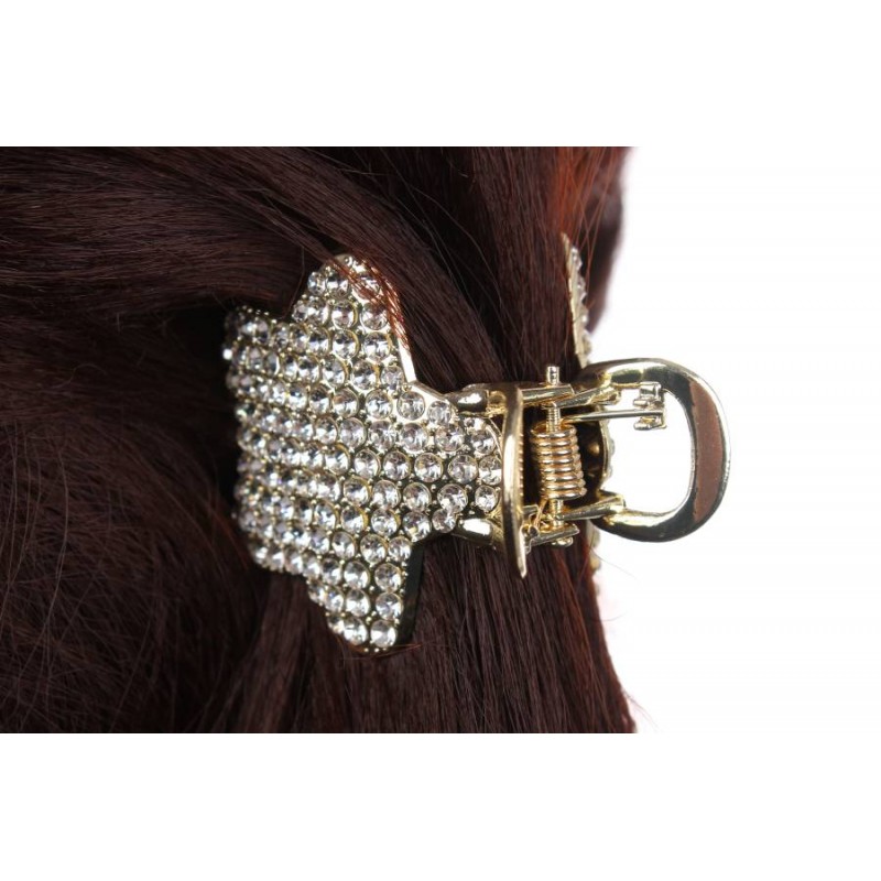 Краб для волос металлический 