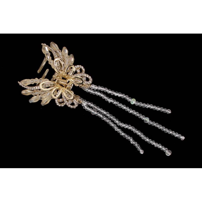 Краб для волос металлический 