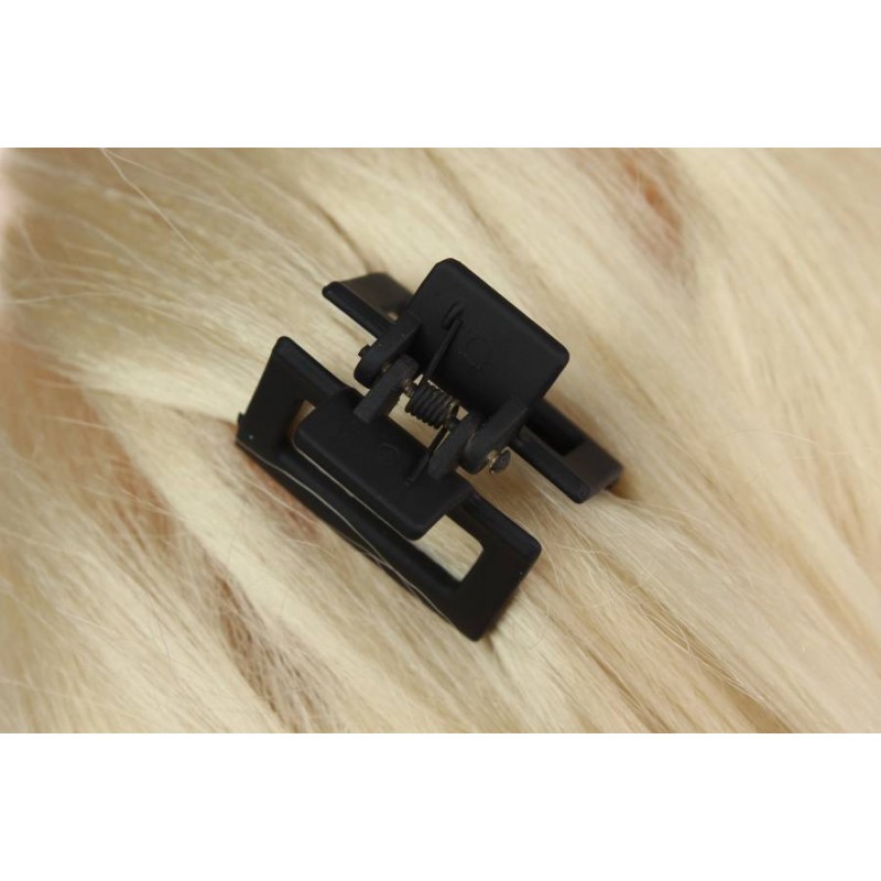 Краб для волос пластиковый черный 4см 1-203387