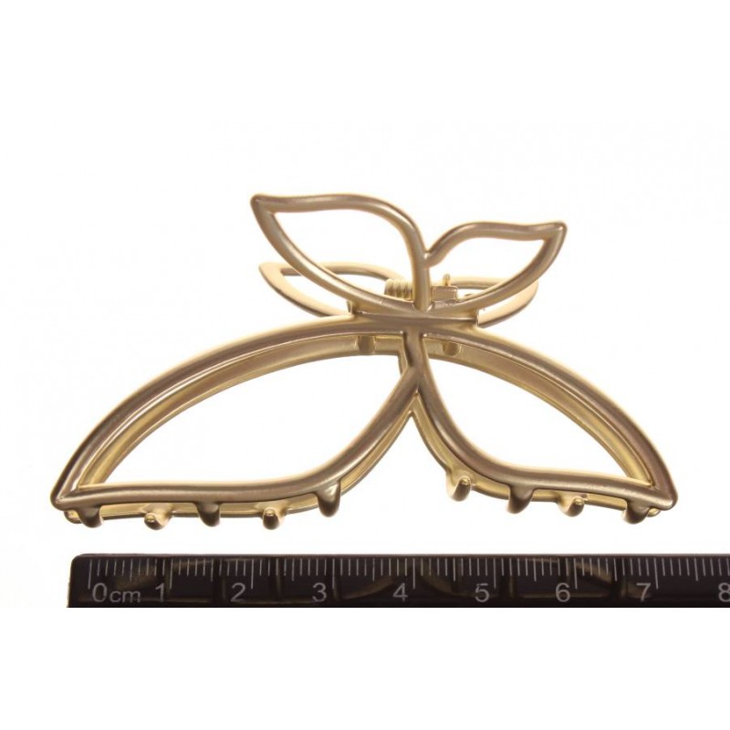 Краб для волос металлический  7,5см золото 1-213430