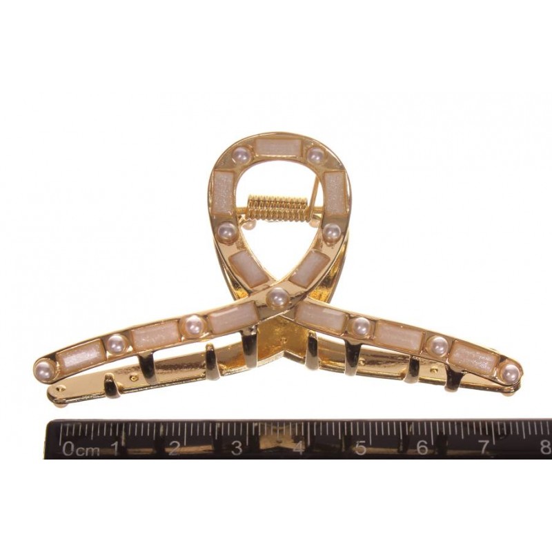 Краб для волос металлический  7,5см 1-213669