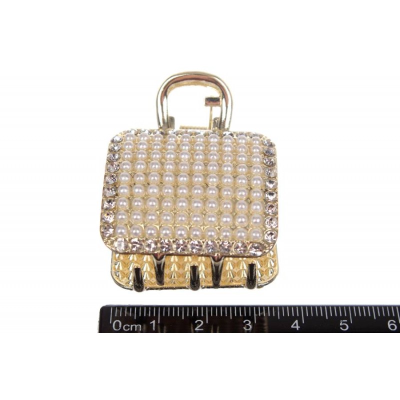 Краб для волос металлический 