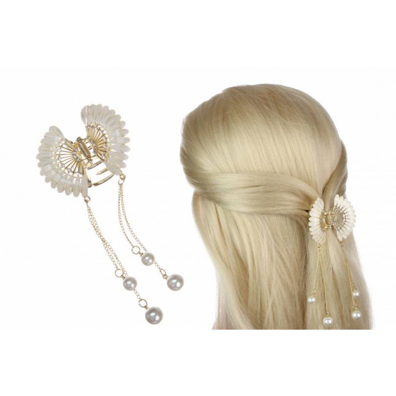 Краб для волос металлический 