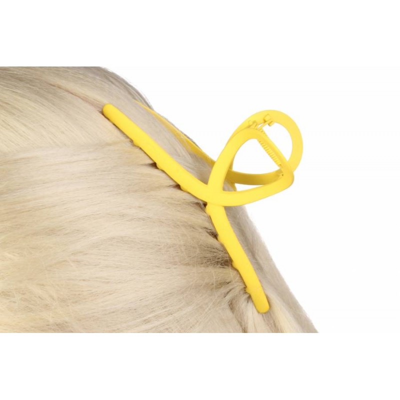 Краб для волос желтый 1-192988