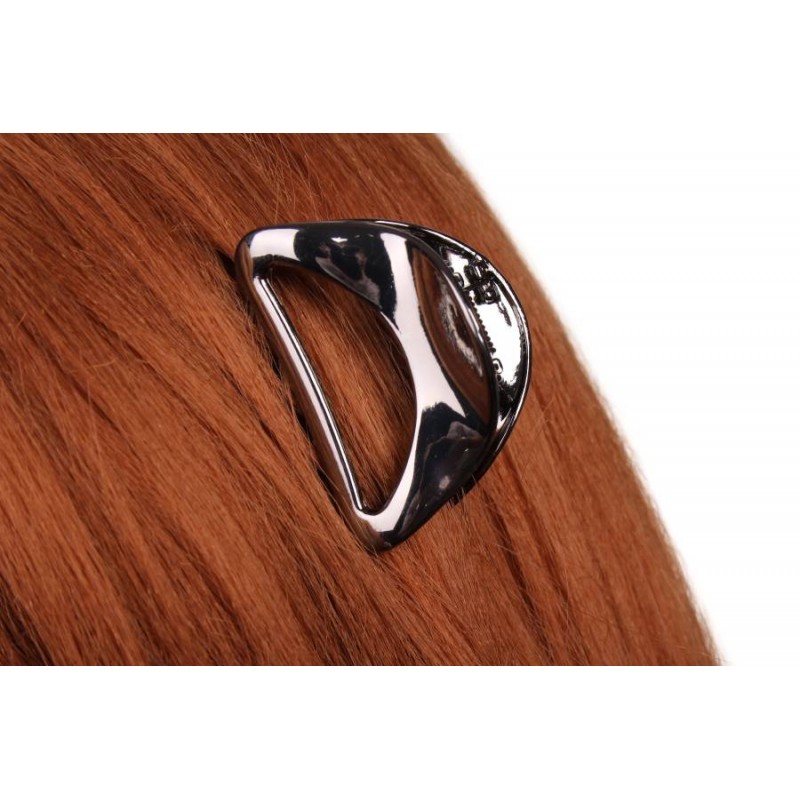 Краб для волос металлический  5см черный 1-213638