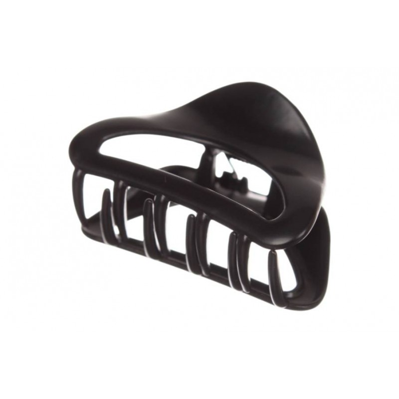 Краб для волос металлический  5см черный матовый 1-213621