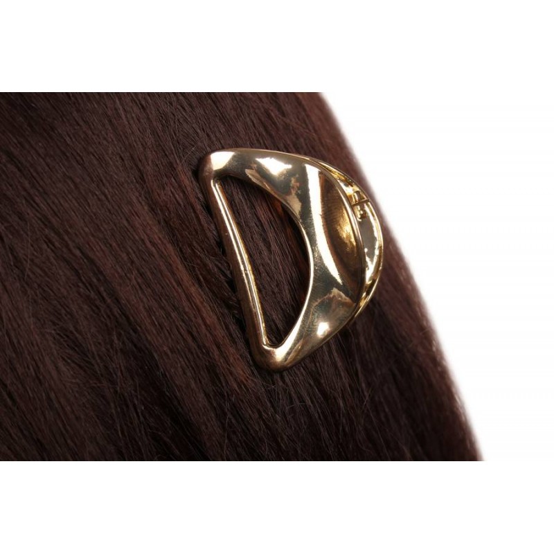 Краб для волос металлический  5см золото 1-213614