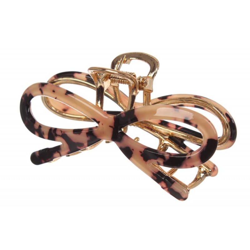 Краб для волос металлический+пластик 