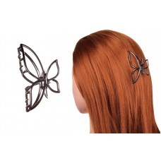 Краб для волос металлический  7,5см черный 1-213447