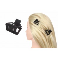 Краб для волос пластиковый черный 4см 1-203387