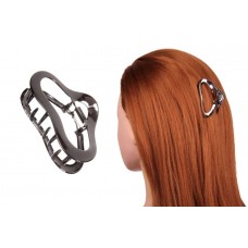Краб для волос металлический  6см черный 1-213393