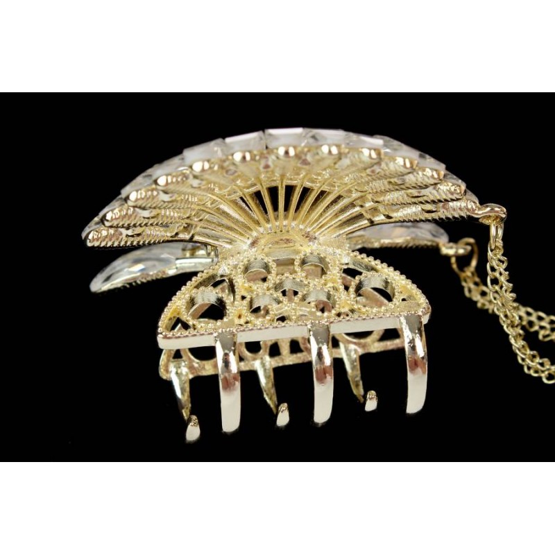 Краб для волос металлический 